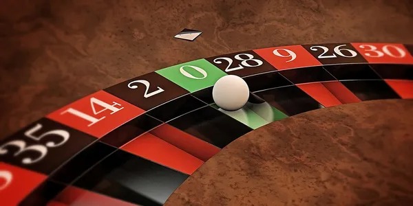 Player interface showing betting buttons, pot visualization, and hand information during gameplay